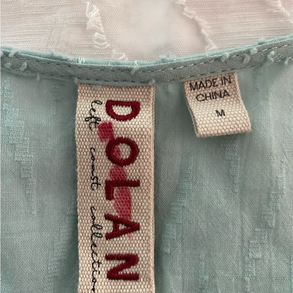 Anthropologie Dolan Green Women Blouse 3/4 Sleeve,Elegant Casual Work Top Size M - Picture 6 of 10